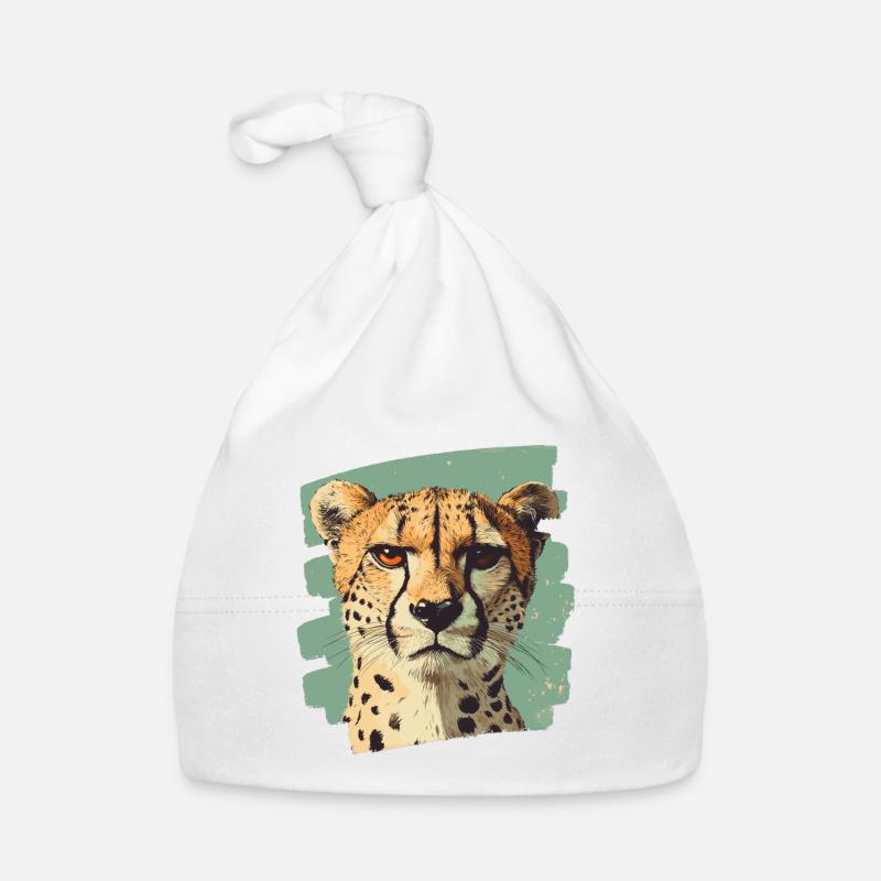 Cheetah Organic Baby Cap