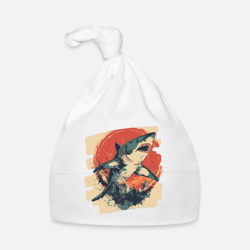 Requin rétro Bonnet bio Bébé