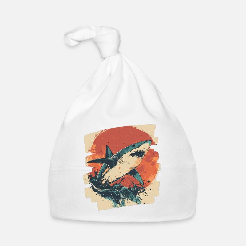Requin rétro Bonnet bio Bébé