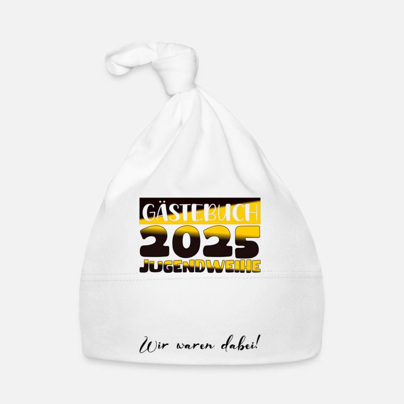 Jugendweihe 2025 Gästebuch Geschenk Mädchen Jungen Baby Bio-Mütze