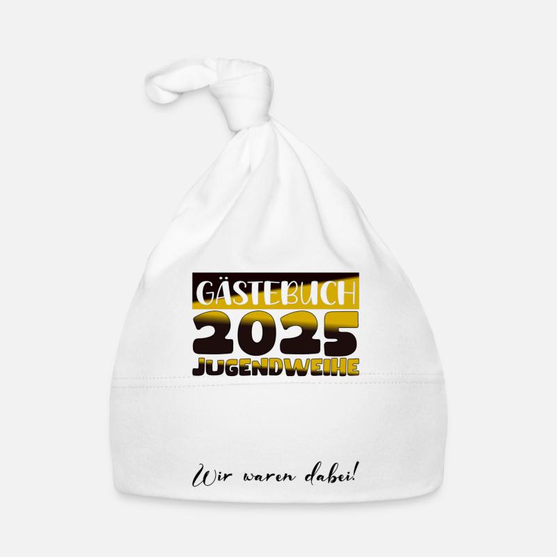 Jugendweihe 2025 Gästebuch Geschenk Mädchen Jungen Baby Bio-Mütze