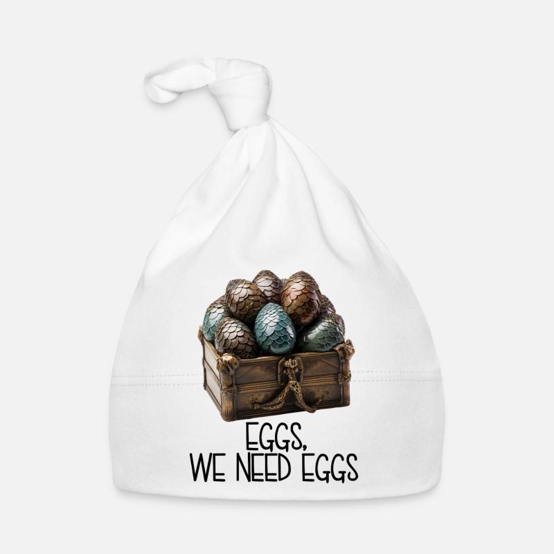 Eggs, We Need Eggs – Dracheneier Schatzkiste Baby Bio-Mütze