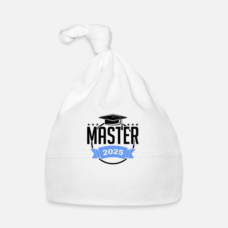 Master 2025 Diplôme de Master Graduation Bonnet bio Bébé