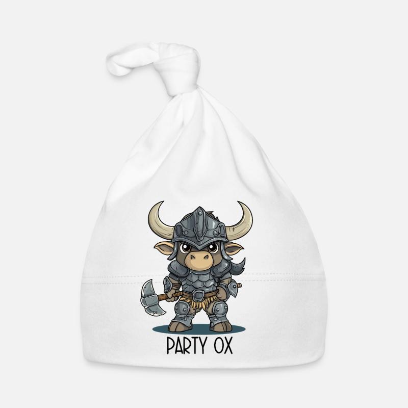 Party Ox – Ritter Ochse Heldengruppe Baby Bio-Mütze