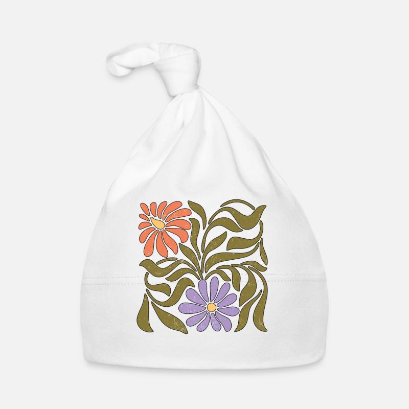 Fleurs sauvages boho Bonnet bio Bébé