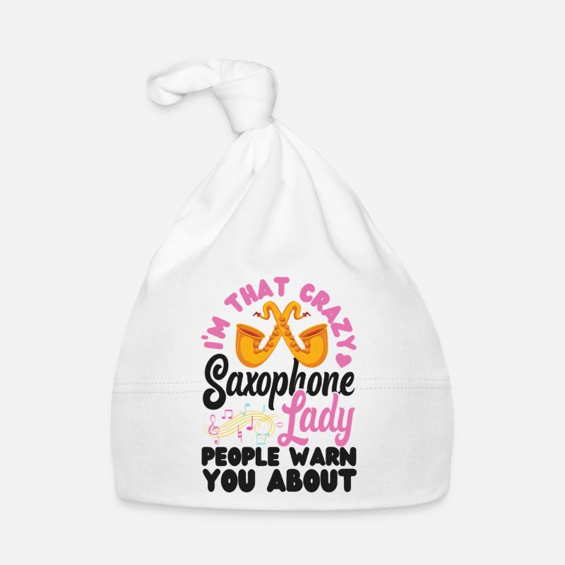 Saxophone I'm That Crazy Saxophone Baby Bio-Mütze