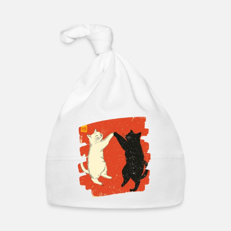 Japanischer Katzen Kampf Baby Bio-Mütze