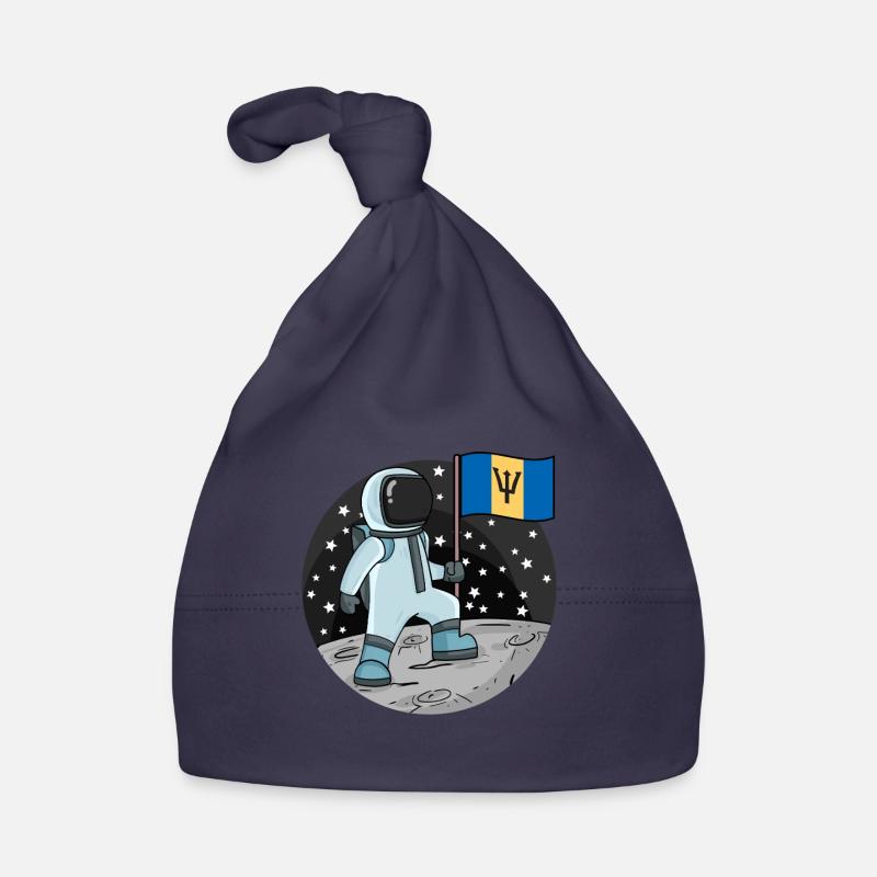 Drapeau astronaute Barbade Bonnet bio Bébé