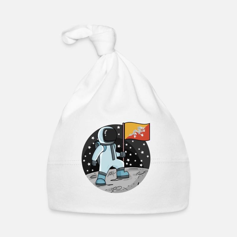 Drapeau des astronautes du Bhoutan Bonnet bio Bébé