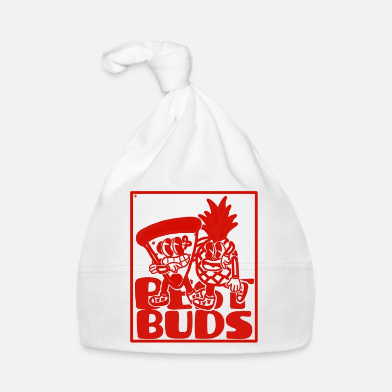Retro Maskottchen Ananas Pizza Baby Bio-Mütze