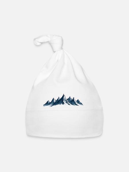 Seven Summits Kosciuszko - Organic Baby Cap - white - Front