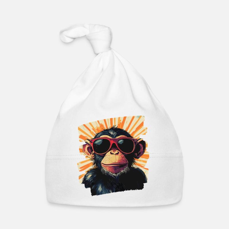 Affe Baby Bio-Mütze
