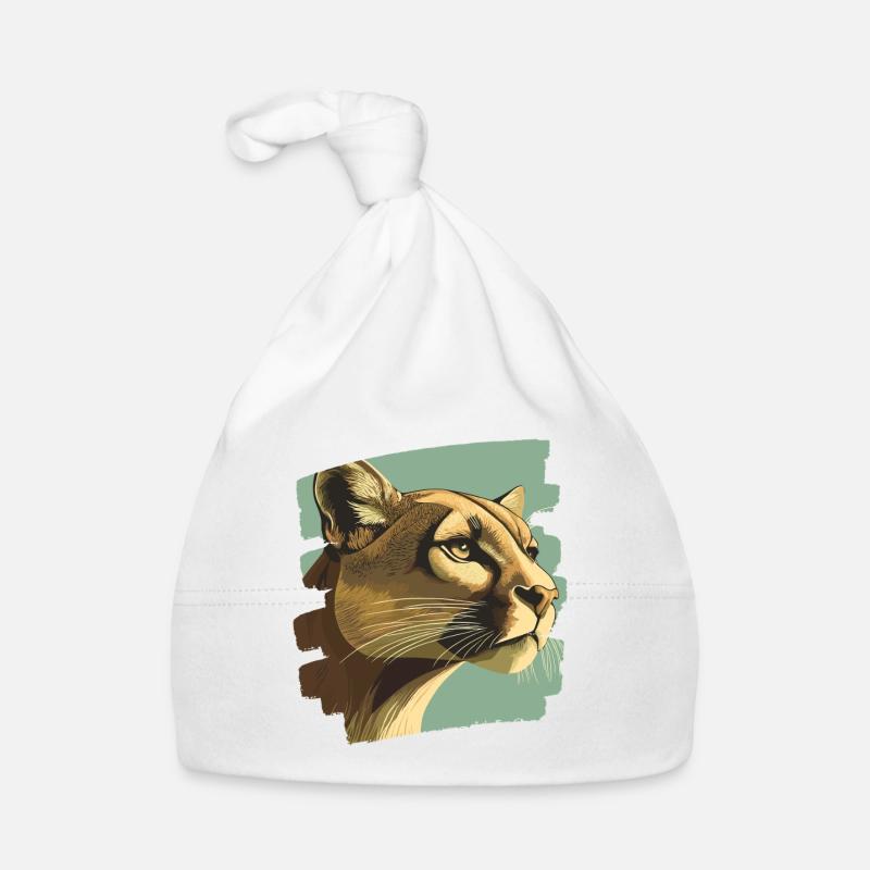 Lion from mountain Retro Baby Bio-Mütze
