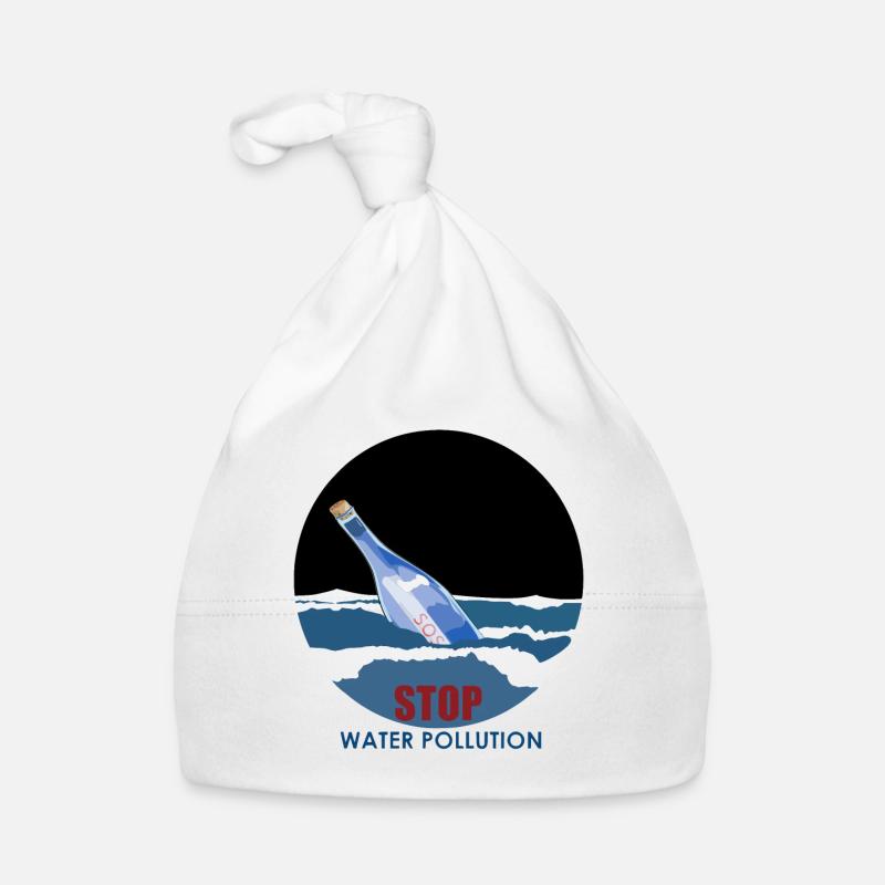 Stop water pollution Organic Baby Cap