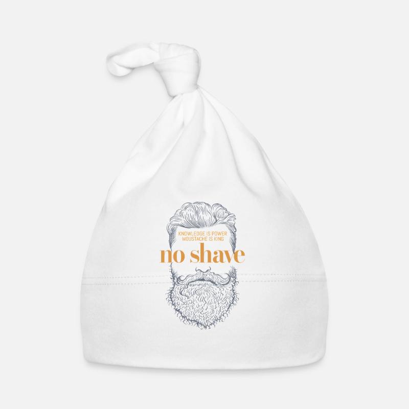 No Shave Beard Grafikdesign No Shave Beard Graphic Baby Bio-Mütze