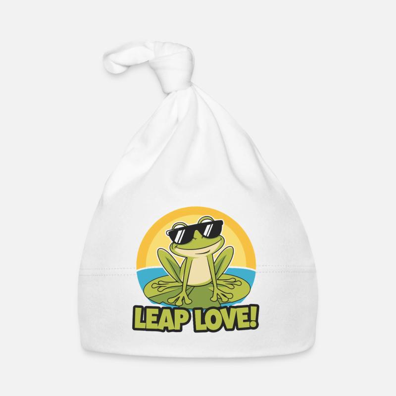 TOADS LEAP LOVE Organic Baby Cap