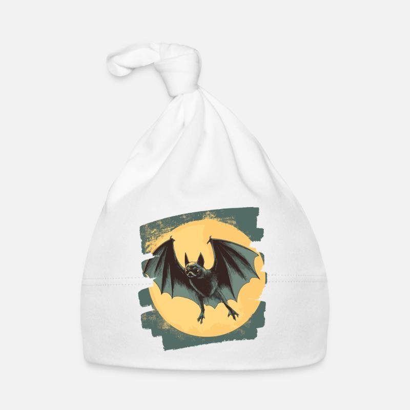 Fledermaus Retro Baby Bio-Mütze