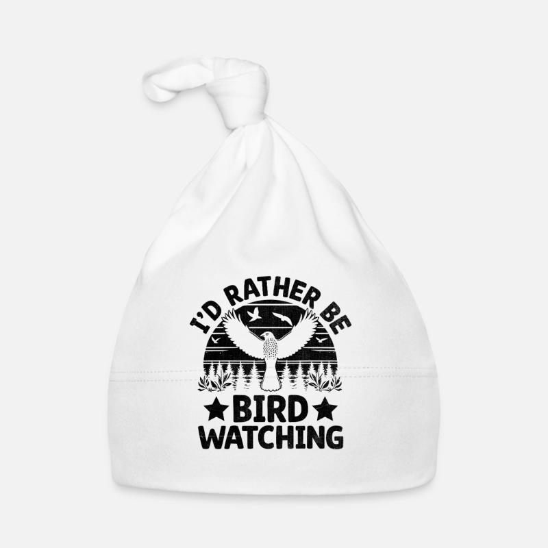 Je préfère observer les oiseaux Birdwatching Birder Bonnet bio Bébé