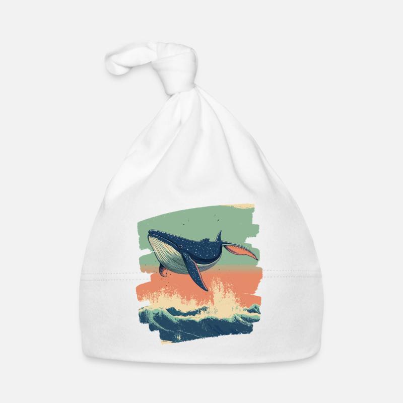 Whale Organic Baby Cap