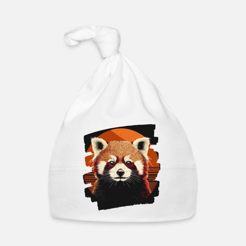 Roter Panda Baby Bio-Mütze