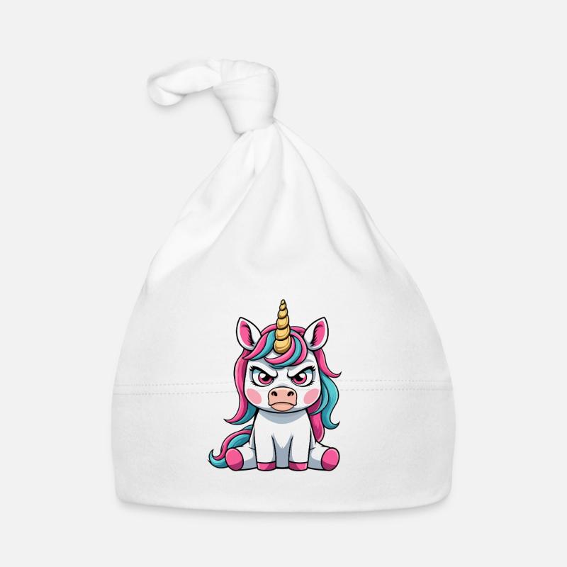 Guck Mich Nicht In Diesem Ton An Einhorn Baby Bio-Mütze
