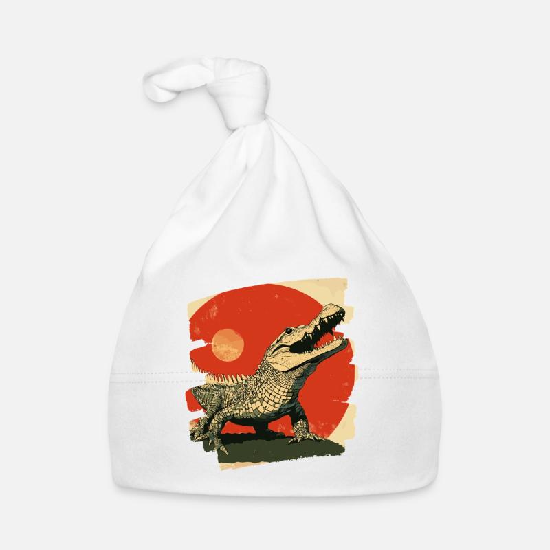 Crocodile Rétro Bonnet bio Bébé
