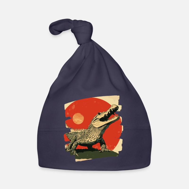 Crocodile Rétro Bonnet bio Bébé