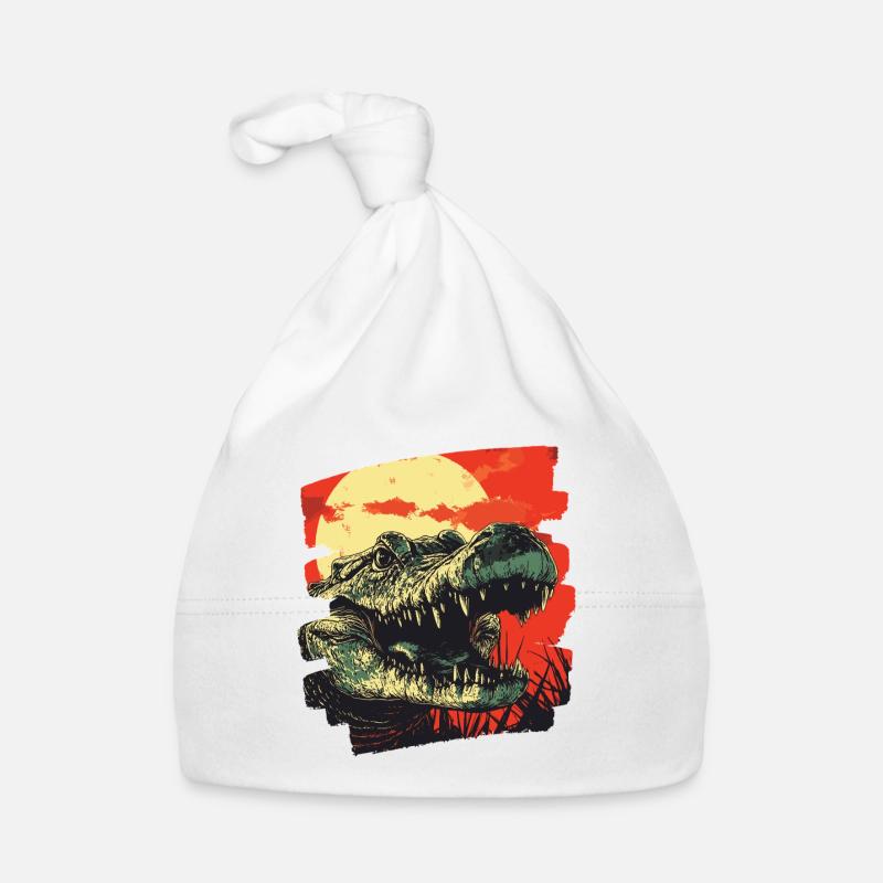 Crocodile Rétro Bonnet bio Bébé