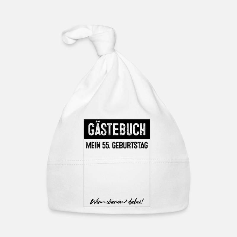 Gästebuch 55 Jahre alt 55. Geburtstag Baby Bio-Mütze
