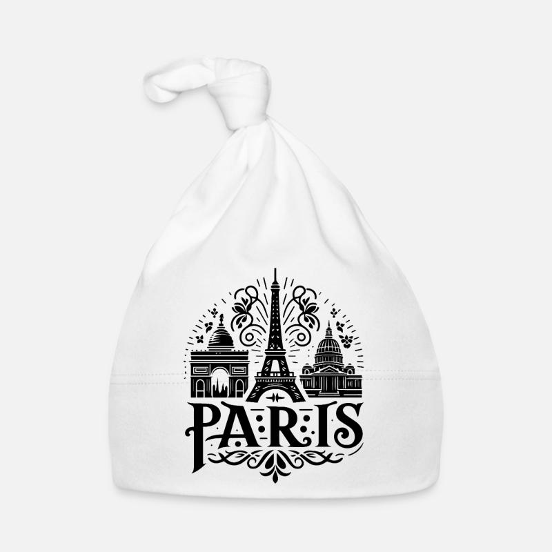 Pariser Logo Baby Bio-Mütze