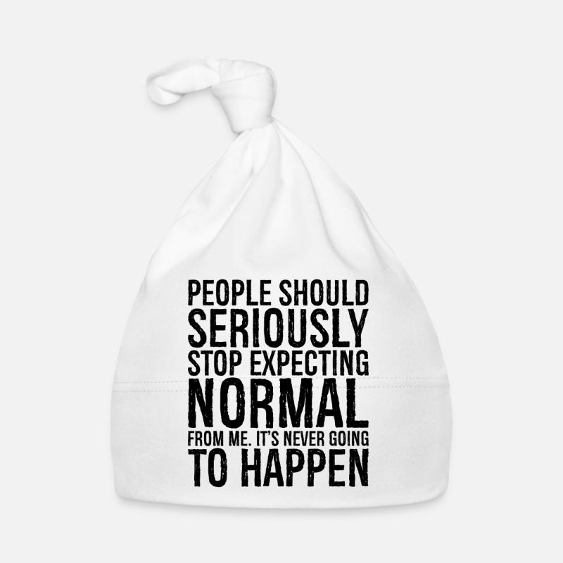 people should seriously stop expecting normal Baby Bio-Mütze