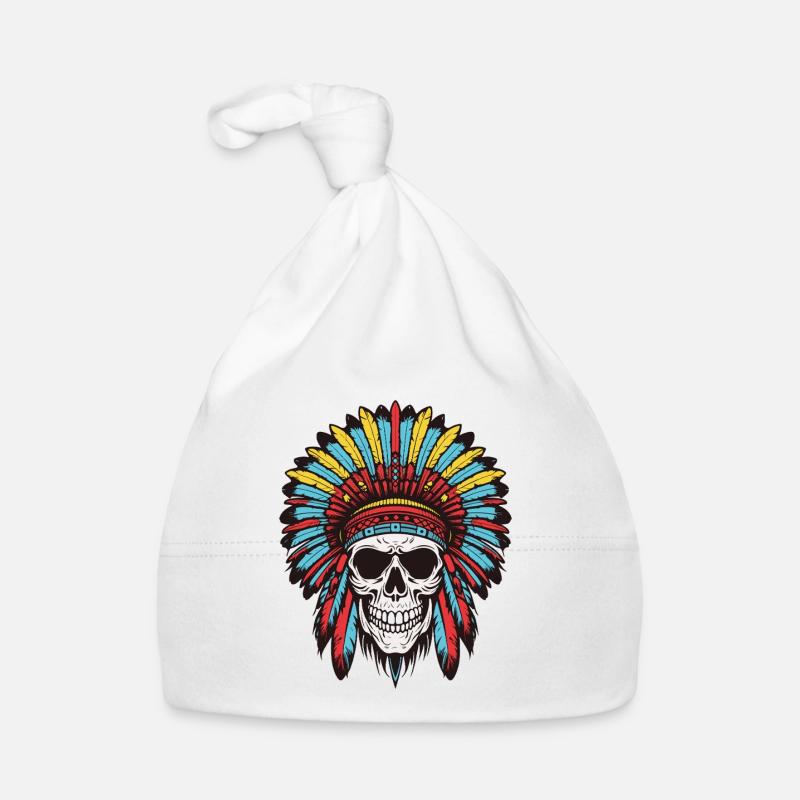 Apache Indianer Häuptling Totenkopf Baby Bio-Mütze