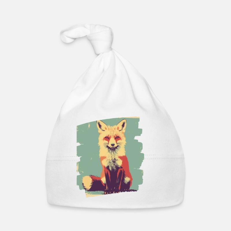 Fox Retro Organic Baby Cap
