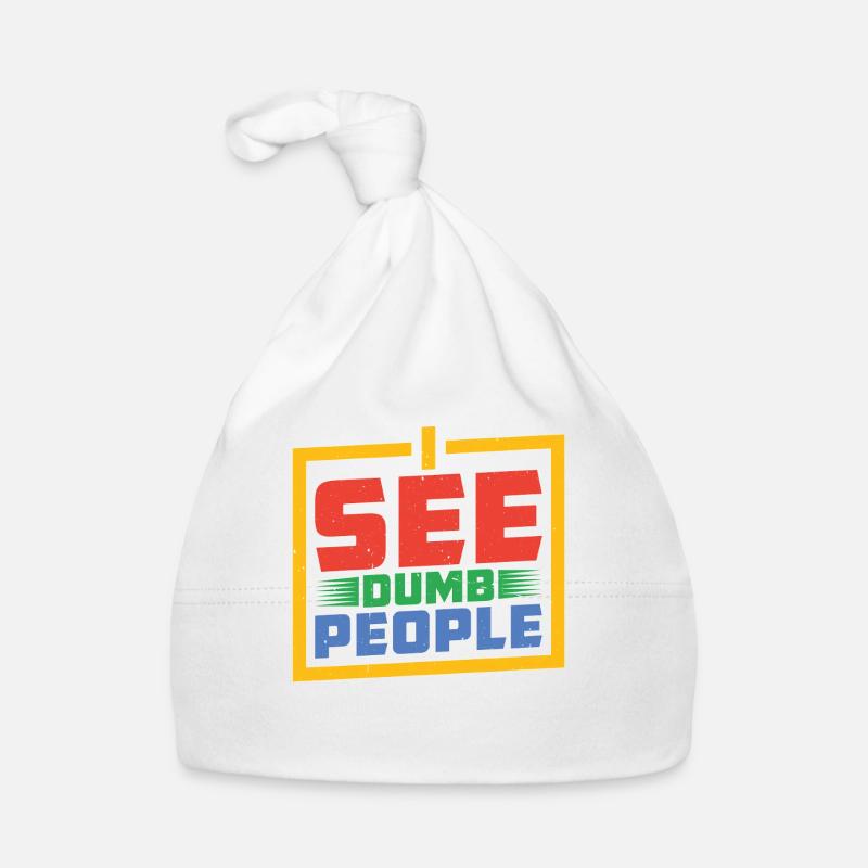 I See Dumb People 20 Baby Bio-Mütze