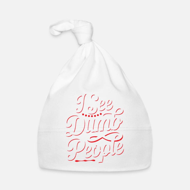 I See Dumb People 19 Baby Bio-Mütze
