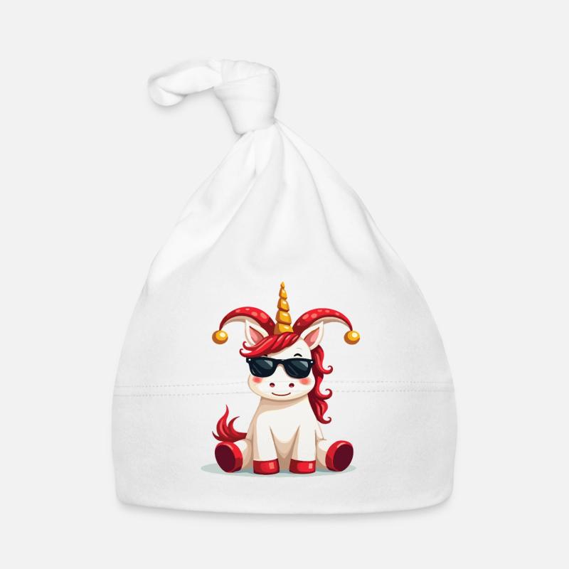 Carnaval Carnaval Licorne Costume de carnaval - Bonnet bio Bébé - blanc