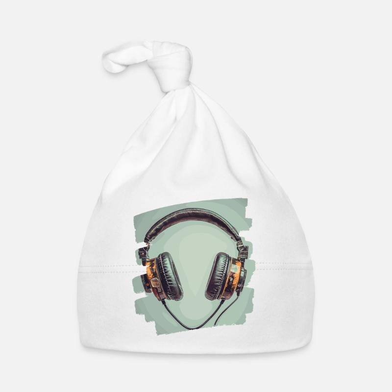 Headphones Organic Baby Cap
