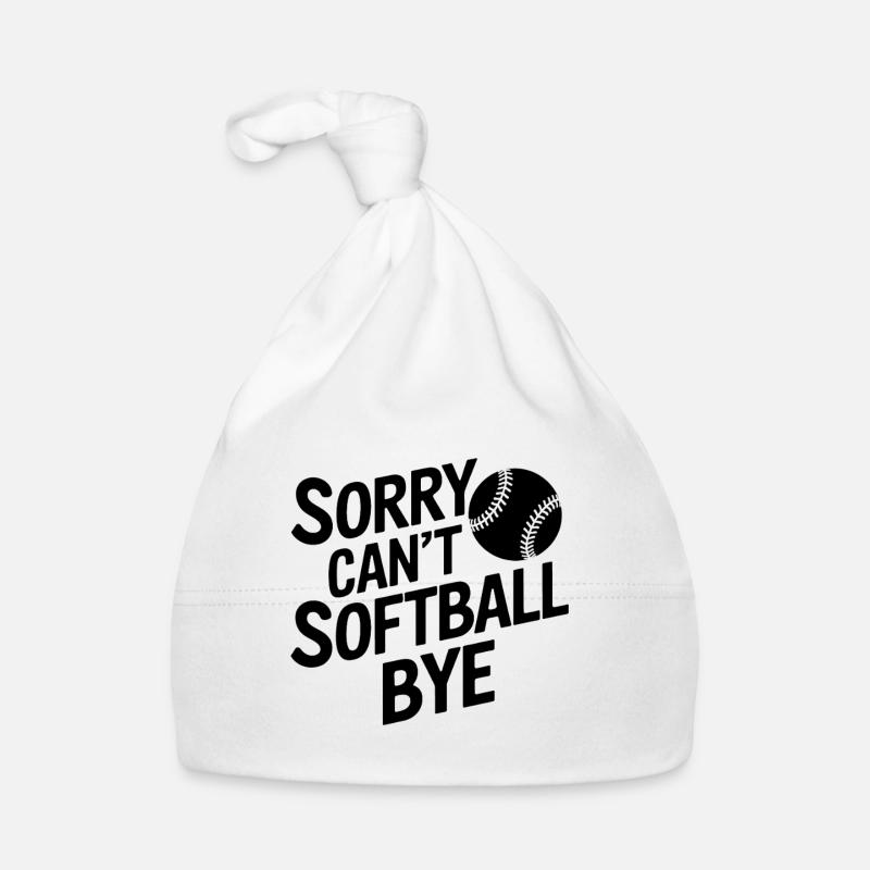 Softball Softballspieler Lustige Softball Geschenk Baby Bio-Mütze