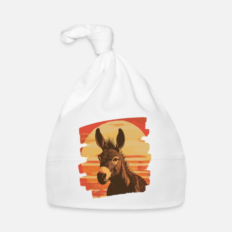 Esel Baby Bio-Mütze