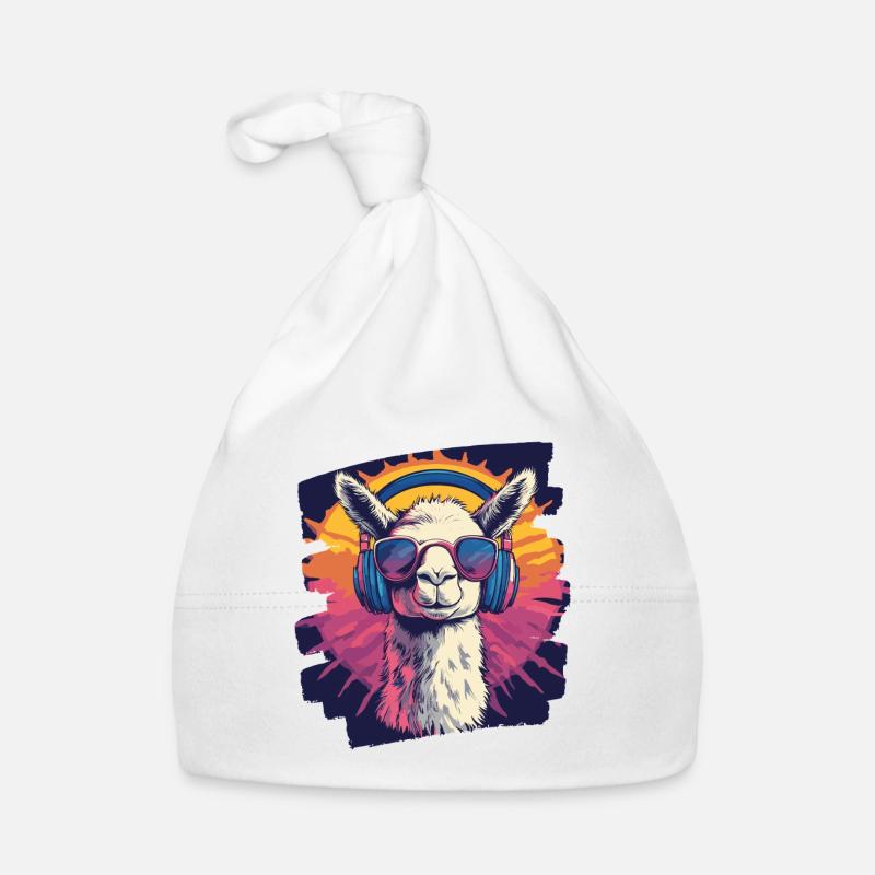 Lama Kopfhörer Baby Bio-Mütze