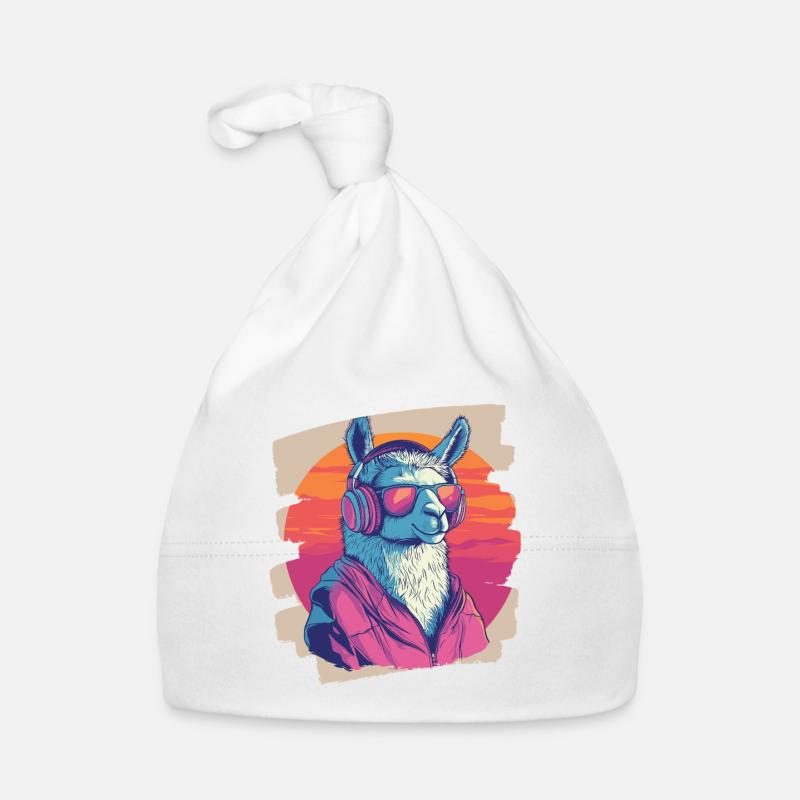 Lama Kopfhörer Baby Bio-Mütze