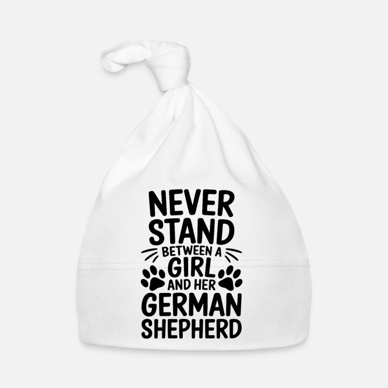 Deutscher Schäferhund Spruch Schäferhund Geschenk - Baby Bio-Mütze - Weiß