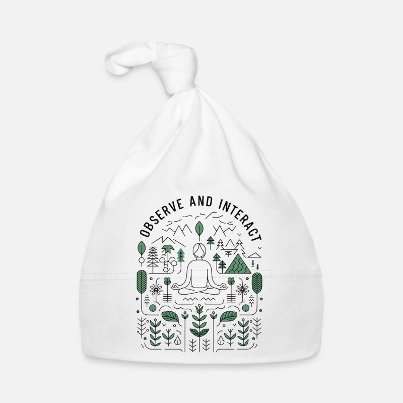 Observer et interagir - Mindful Nature Design Bonnet bio Bébé