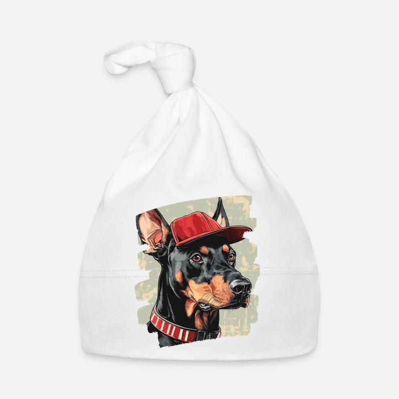 Dobermann Baby Bio-Mütze