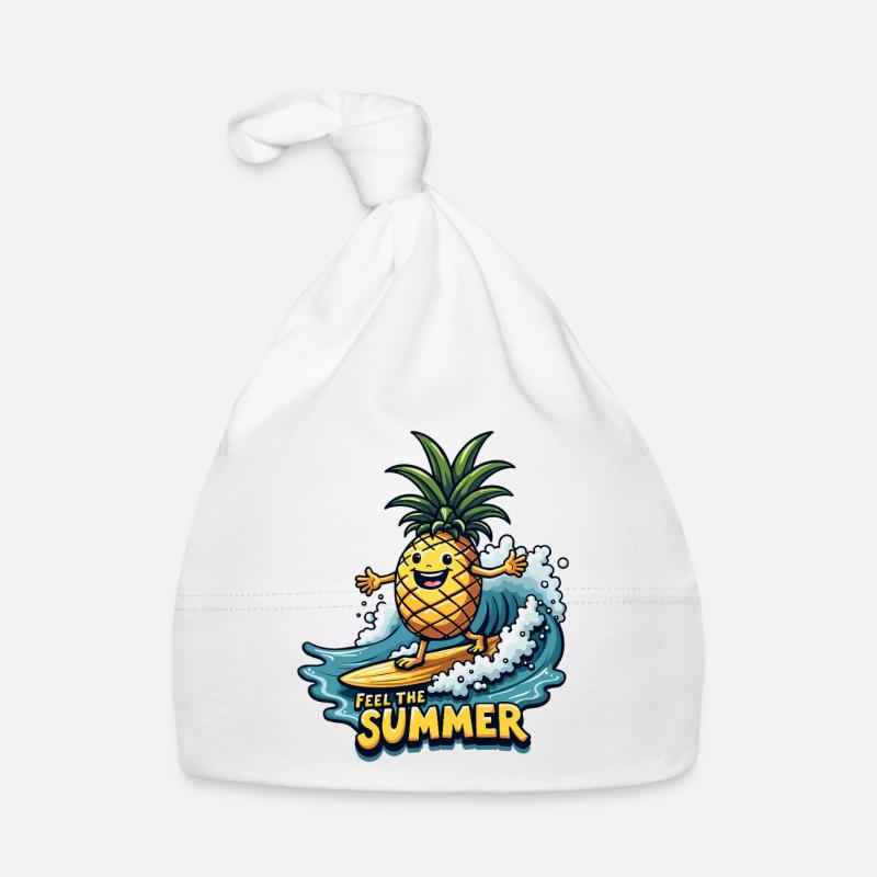 Ananas Surfer Surf Feel L’été Bonnet bio Bébé