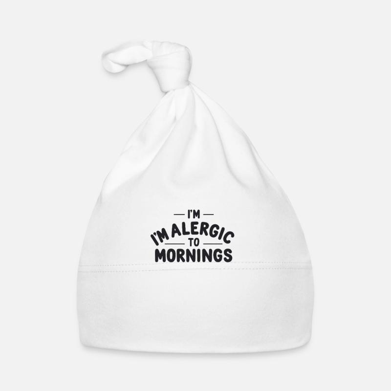 Allergic to Mornings Organic Baby Cap