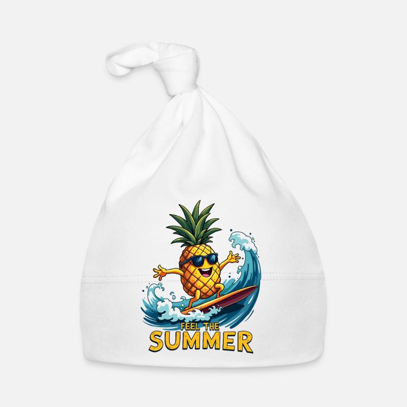 Ananas Surfer Surf Feel L’été Bonnet bio Bébé