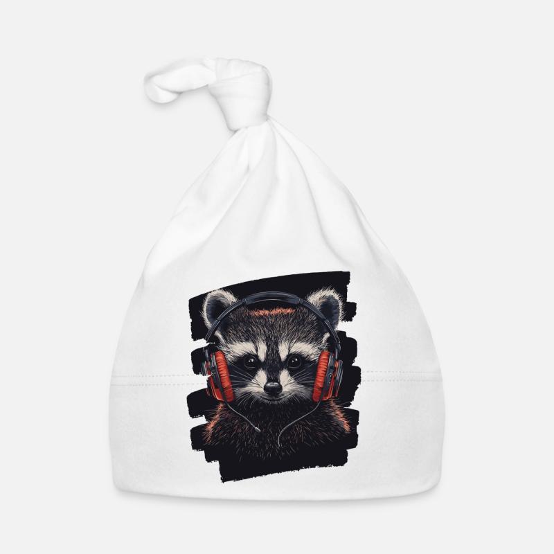 Waschbär Baby Bio-Mütze
