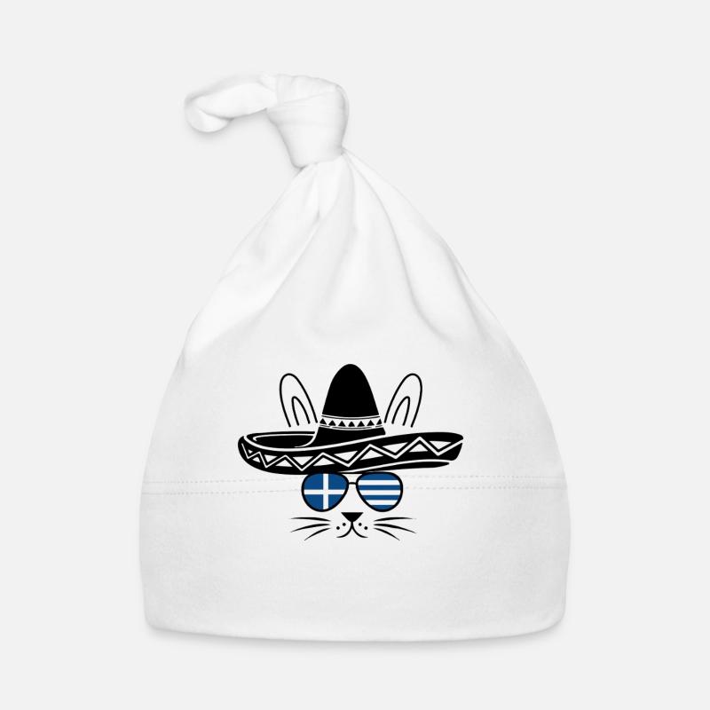 Pâques grecque avec chat sombrero Bonnet bio Bébé