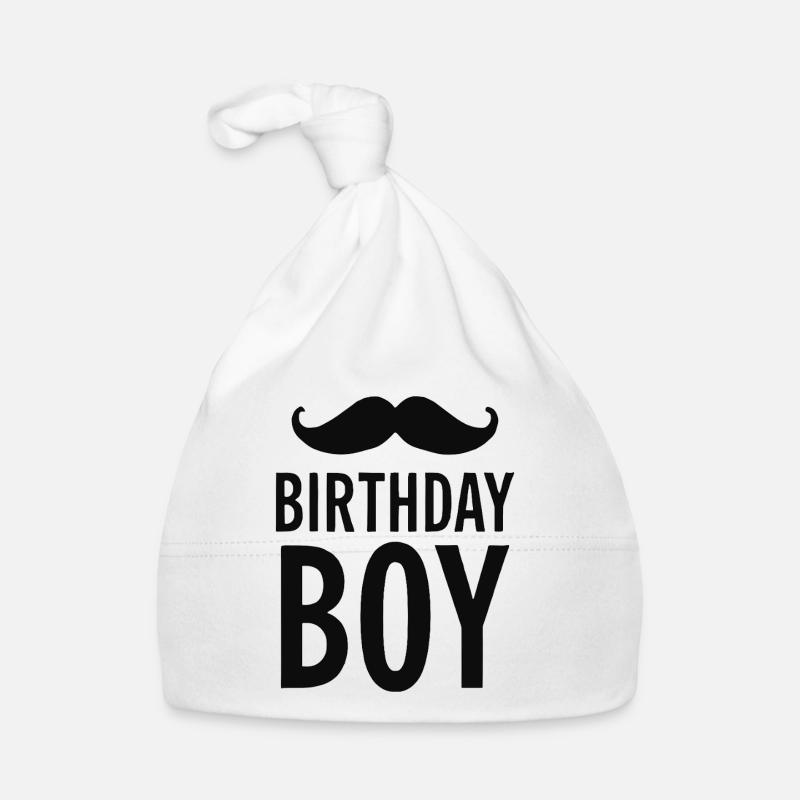 Birthday Boy – Anniversaire avec une moustache Bonnet bio Bébé